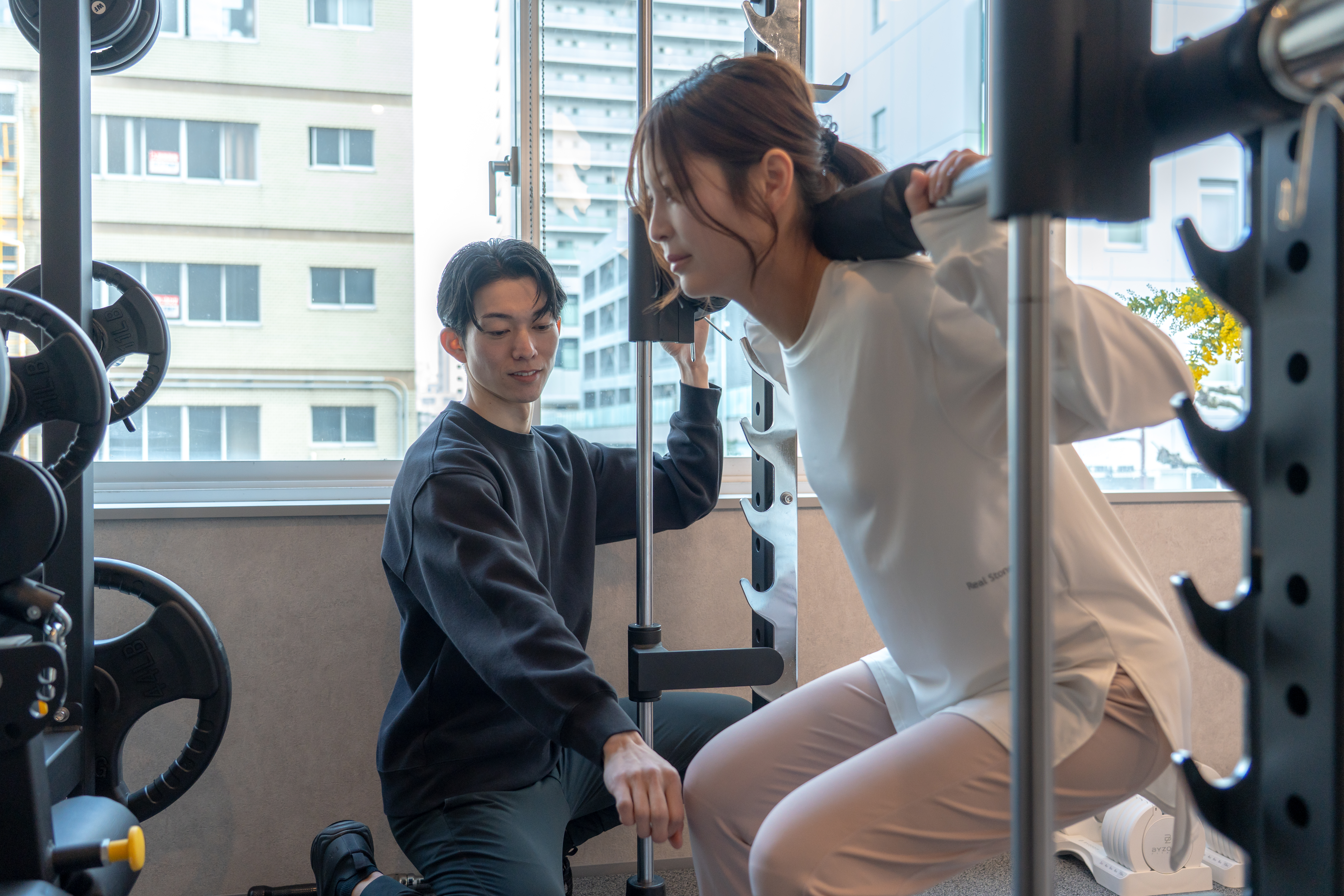 トレーニングする様子