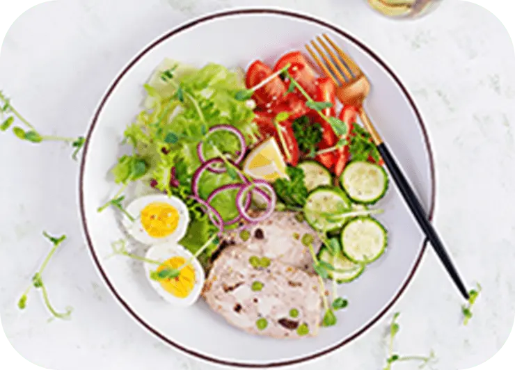 PFCバランスを基にした食事のイメージ画像